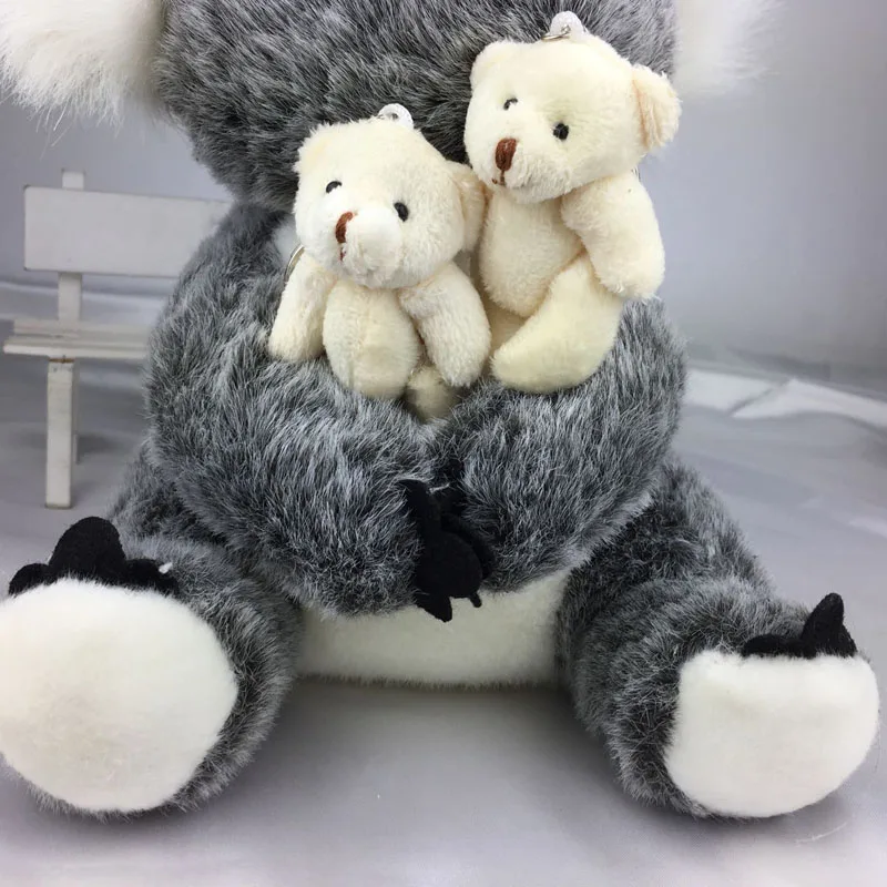 100 шт./лот Kawaii маленькие мишки Плюшевые 8 см/3,2 ''игрушки мини медведь плюшевые игрушки коричневые подарки на день Святого Валентина D055