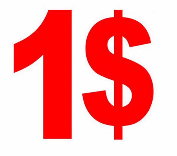 Дополнительная оплата при заказе всего $1 |