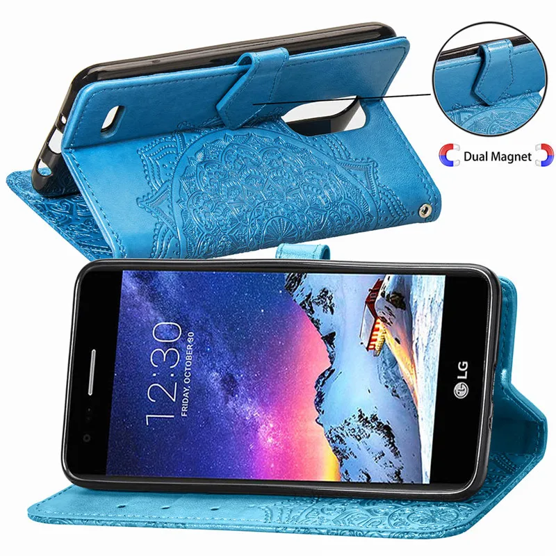 For etui LG K8 2017 X240 case Leather Wallet flip Case Funda Flip Cover Stand coque cover | Мобильные телефоны и