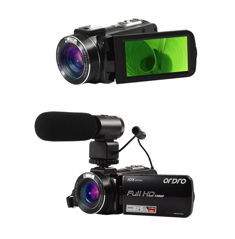 ORDRO HDV-Z82 видео Камера 3," TFT ЖК-дисплей Сенсорный экран видео Камера s цифровой зум 10X оптический HD видеокамера Камера 24MP HDMI O