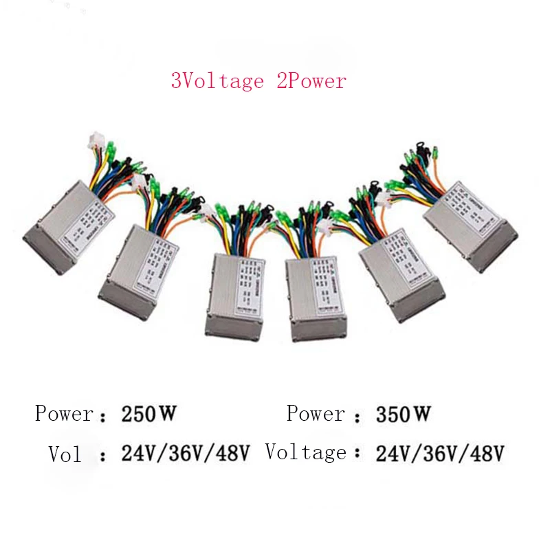 Контроллер электрических велосипедов 36V 350W 250W контроллер бесщеточного двигателя