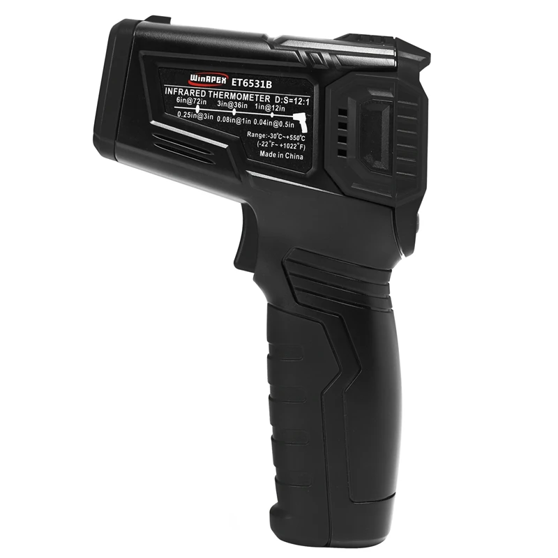 Infrared Thermometer -50-600 Degrees Non-contact IR Digital Hygrometer Laser Pyrometer LCD Colorful Screen Temperature Meter | Инструменты
