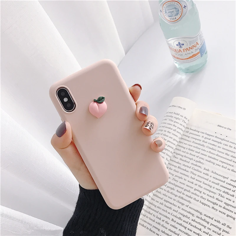 Милый 3D силиконовый чехол для iphone X XR XS 11 Pro MAX 6S 7 8 plus samsung S10 S9 S8 Note 10 9|Бамперы| |