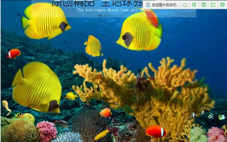 Обои высокой четкости 3d Пол обои самоклеющиеся подводный мир Тропические рыбы