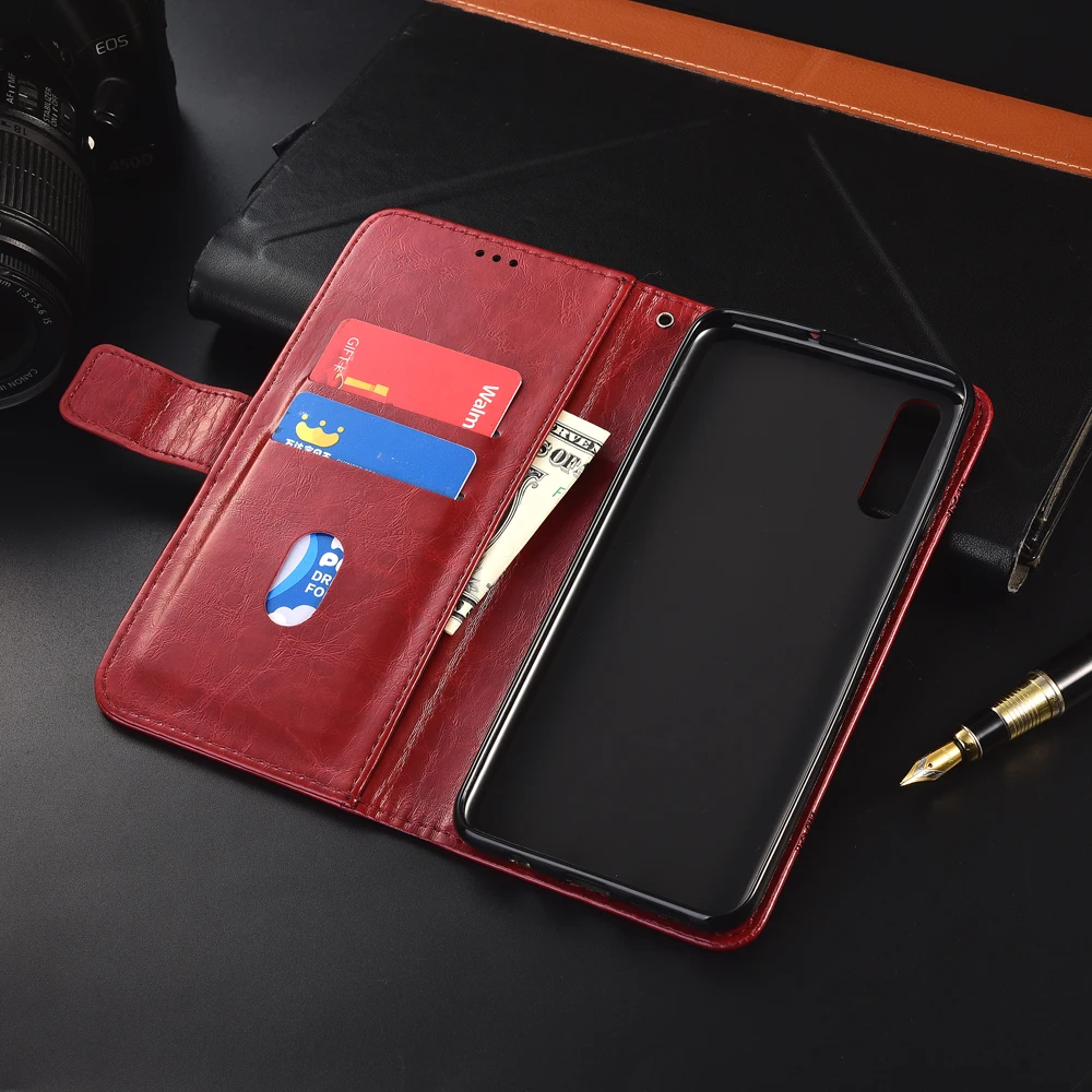 Кожаный флип-чехол для Samsung Galaxy A50 2019 A505 чехлы из ТПУ с цветочным принтом 100%