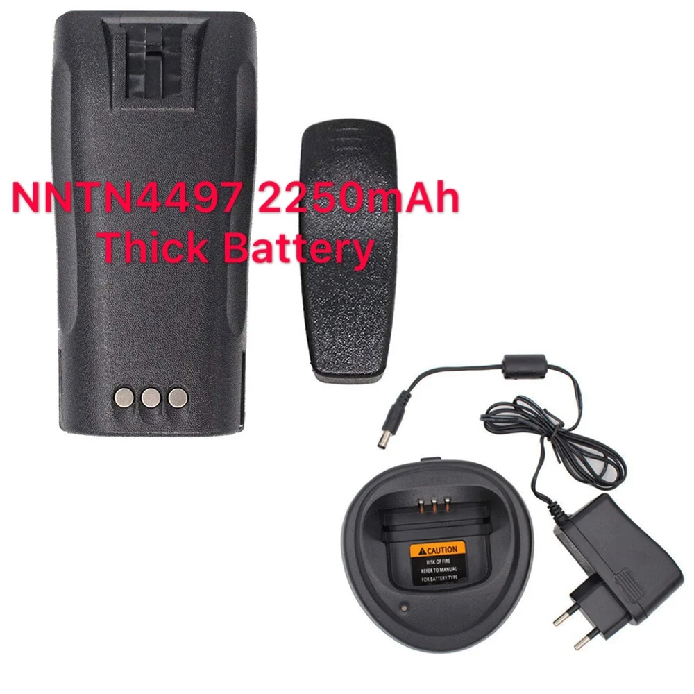 NNTN4497 NNTN4970 Li-Ion Батарея для Motorola радио DP1400 EP450 CP040 CP140 CP150 CP160 CP200 DEP450 PR400 CP180 GP3688 CP340 - Цвет: 2250mAh with Charger
