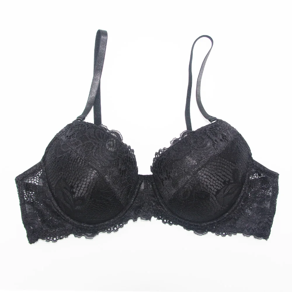 2019 Для женщин нижнее белье бюстгальтер пуш-ап кружевной с цветочным узором