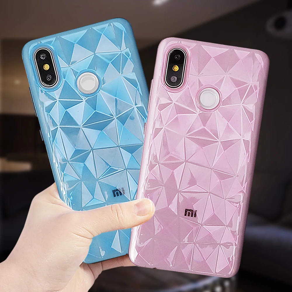 Чехол для телефона Xiao mi POCOPHONE F1 8 SE A1 A2 Lite Red 4X 4A 5 6 Pro Note 3D Алмазная текстура мягкий