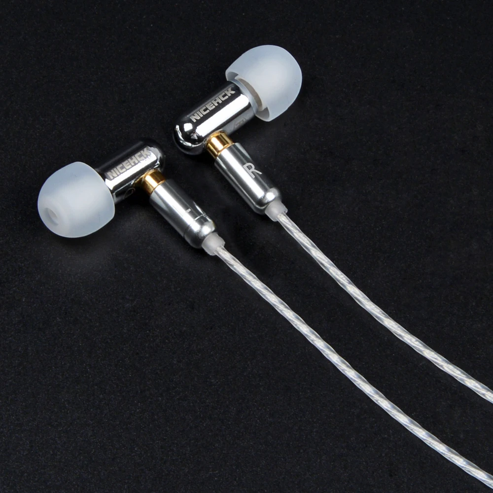 NICEHCK DT100 одиночный BA привод в ухо наушник одиночный сбалансированный арматурный съемный Отсоединяемый кабель MMCX металлические наушники HiFi