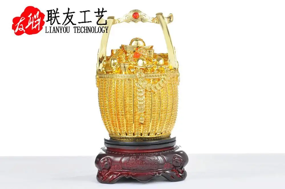 А горшок с золотом имитация нефрит ежедневно обогащение смолы ремесла подарок