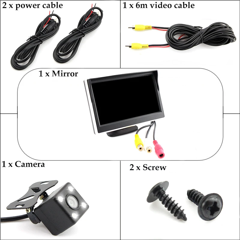 CCD Ночное видение интеллектуальная парковка Камера с поддержкой траектории