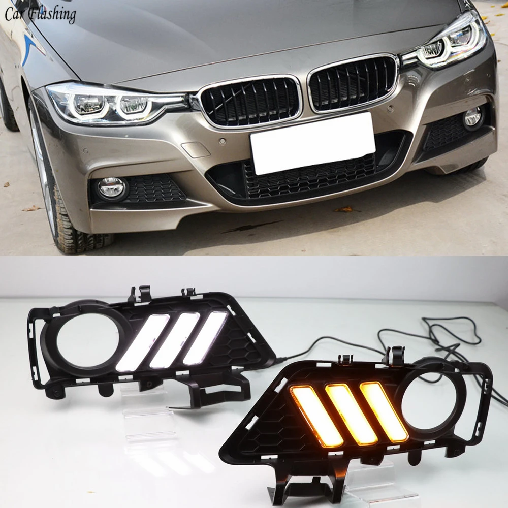 Автомобильные мигающие фары для BMW F30 3 серии 2018 2019 дневные ходовые огни