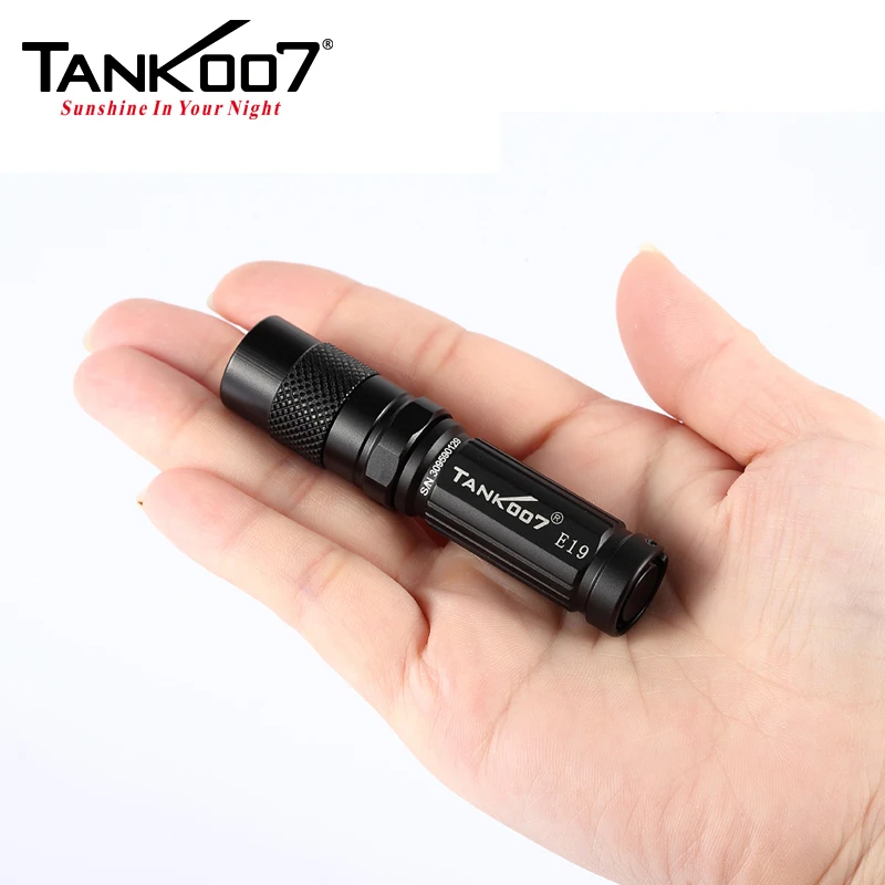 TANK007 E19 Водонепроницаемый IPX8 брелок с мини фонариком дизайн фонарь Cree XPG R5 Linterna