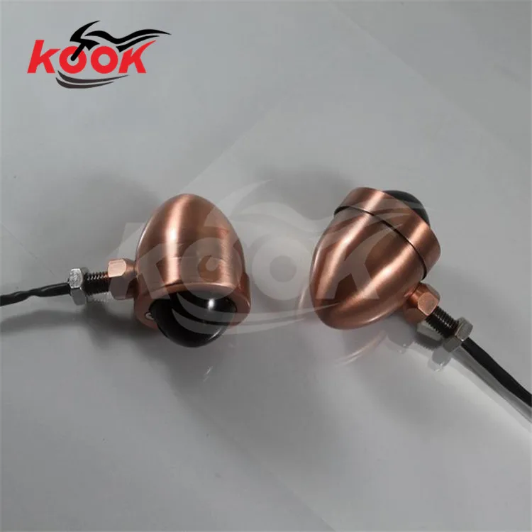 В наличии 3 цвета линзы в стиле ретро Бронзовый Цвет Пуля Сигнал поворота для