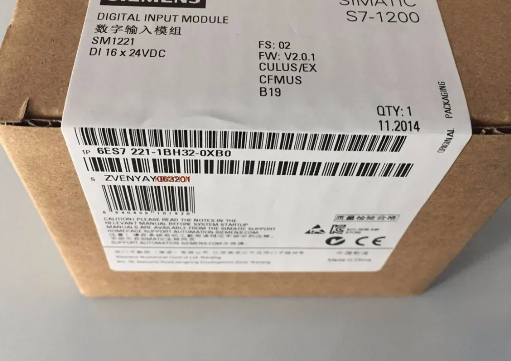 6ES7221 1BH32 0XB0 Оригинал Simatic S7 1200 6ES7 221 цифровой вход SM 1221 16 DI 24 V DC 6ES72211BH320XB0|sm| |