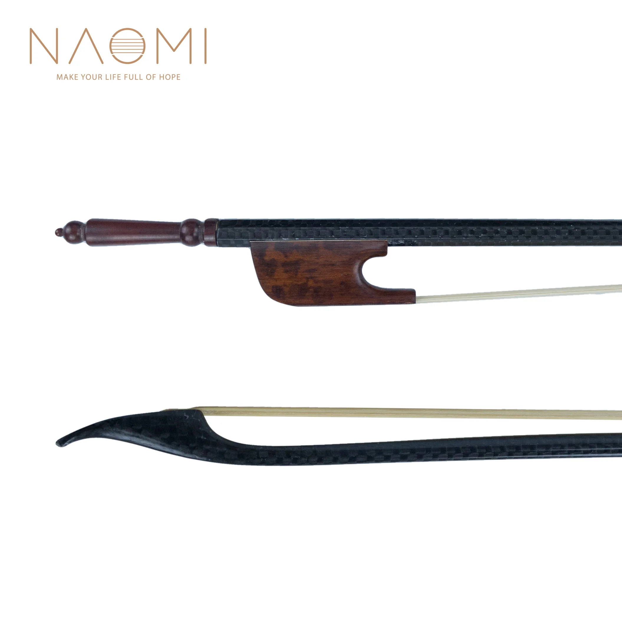 NAOMI 4/4 скрипка из углеродного волокна бант в стиле барокко для скрипки настоящая