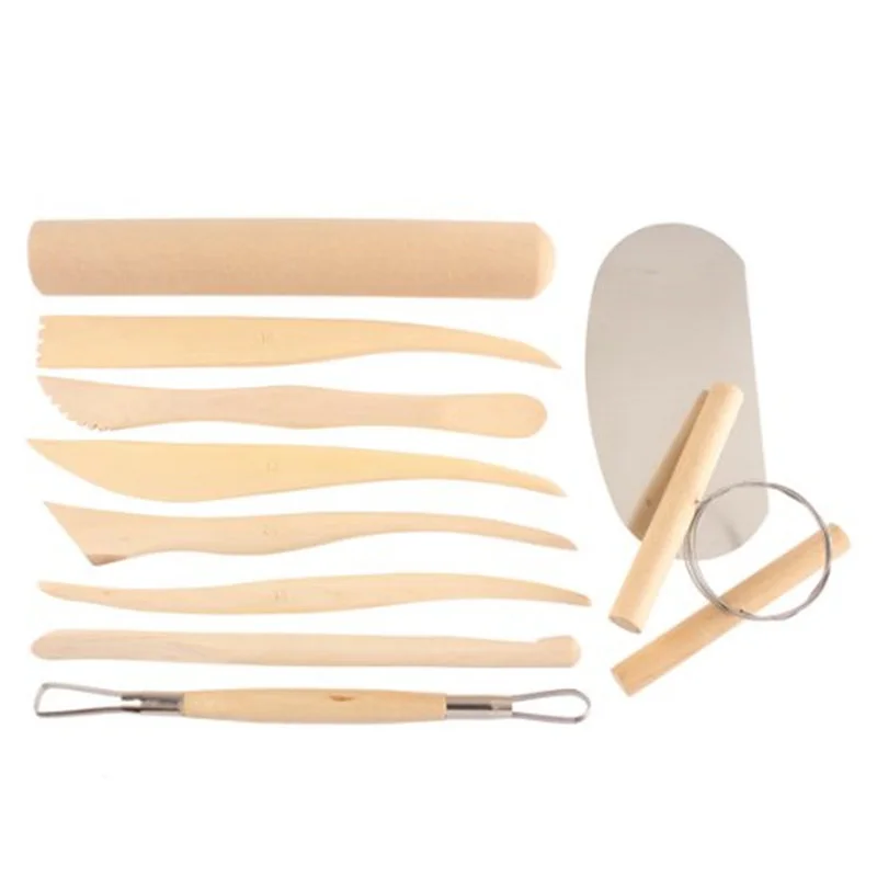 10 шт. ремесла по дереву деревянная керамика глина статуэтки скульптура ручная