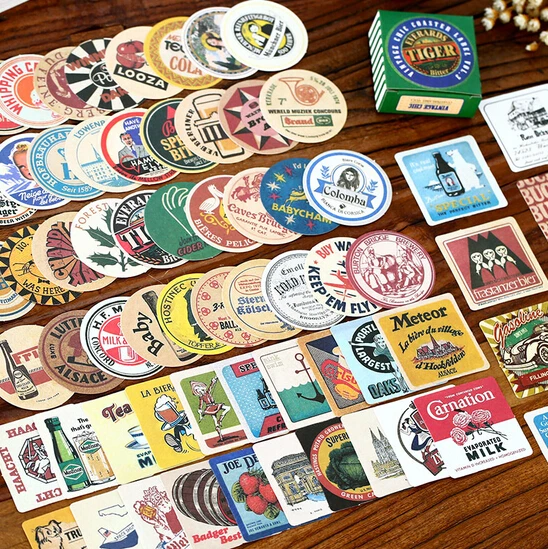 

1PC Vintage Cartoon design decorative sticker for kids Stationery School Supplies(tt-4819)