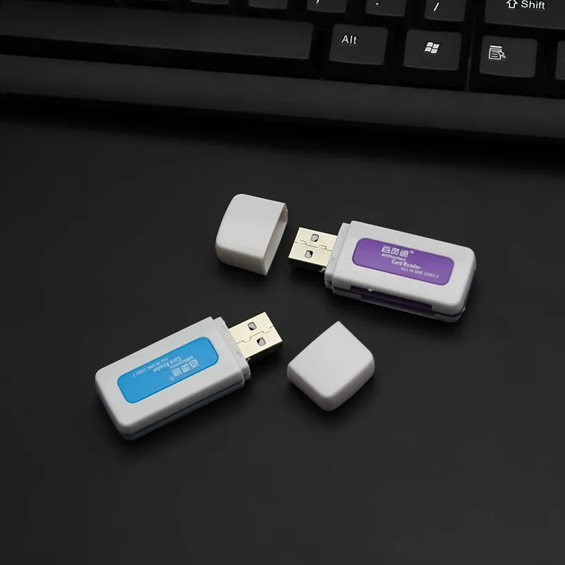 Продажи 4 в 1 молния/micro usb/usb 2.0 устройство чтения карт памяти iphone 6s 7 плюс металла