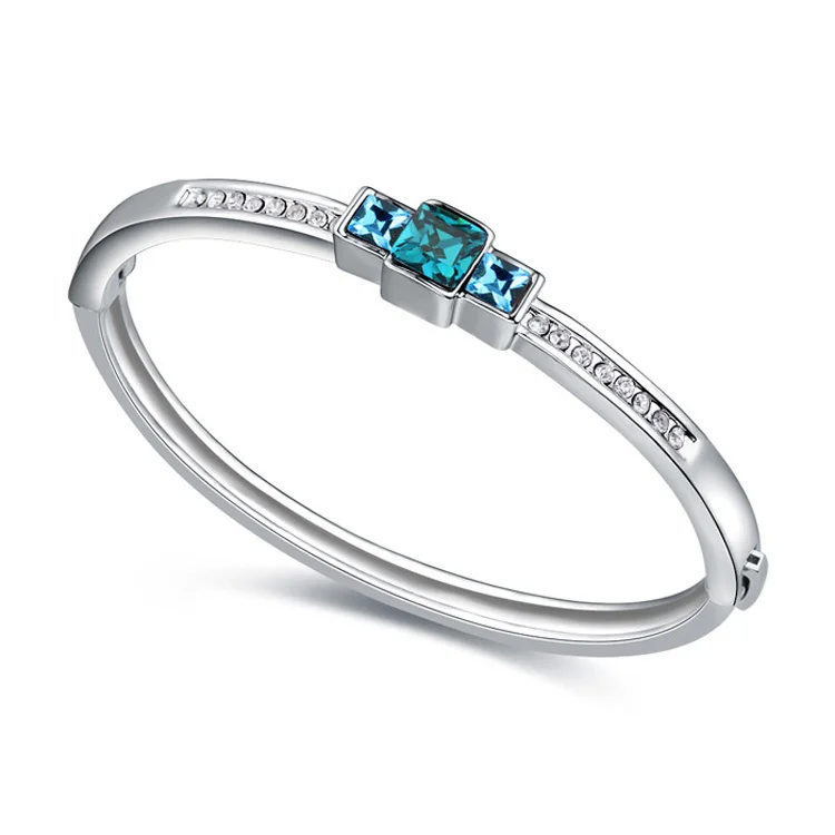 

Brand cross Arm Bracelet Pulseras Brazalete Feminina Crystals from Swarovski Party Bangles Bijoux Fine Charm Jewelry