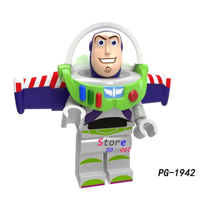 PG1942 Одна история игрушек 4 Базз Лайтер Вуди Джесси Даки Бо Peep Duke Caboom Alien Hamm Sonic строительные блоки - Цвет: PG1942