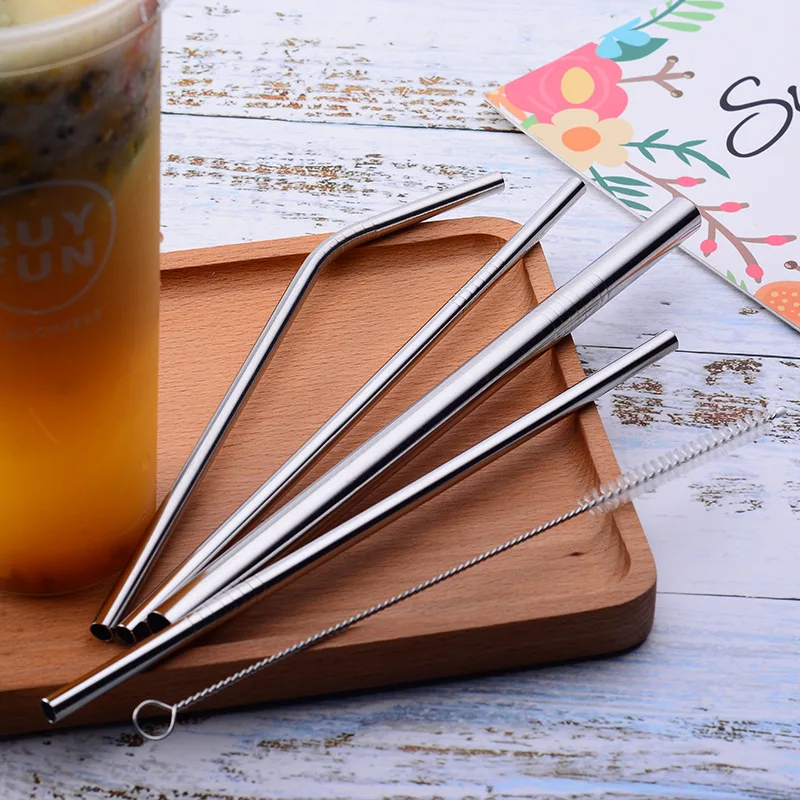 Fanying металлическая соломинка соломинки из нержавеющей стали многоразовые для