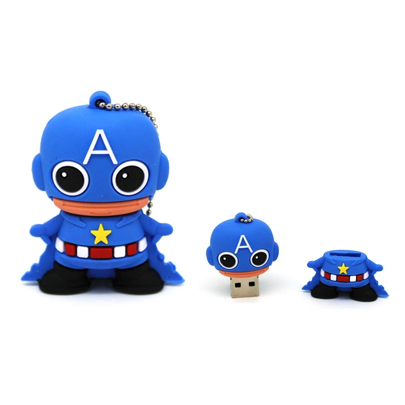 Новый мультяшный супергерой USB флеш накопитель Мини Подарочный u диск карта