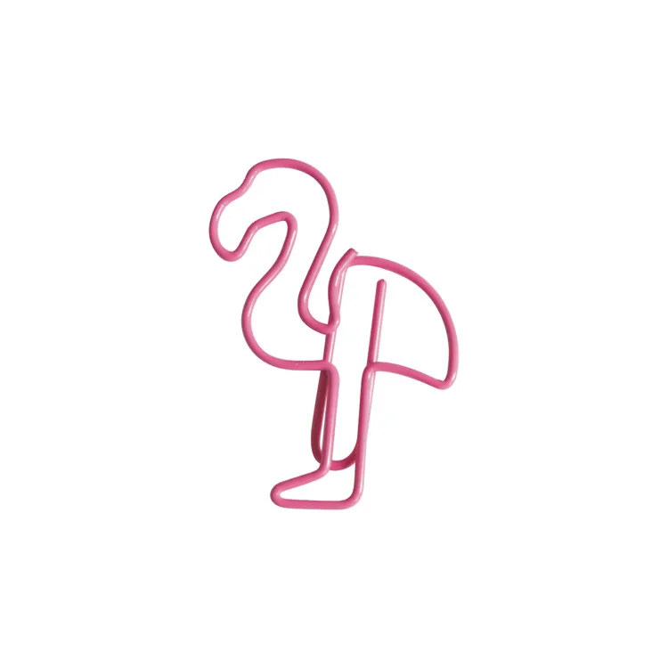 Creative personality Paper clip Student book roll holder Flamingo pin Office storage | Украшения и аксессуары