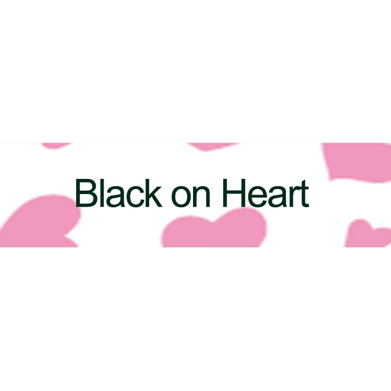 Black On Heart 12 мм совместимый с Brother P-Touch м ленты MK231 M-K231 MK-431 M-K131 MK831 узор ленты с лейблом для PT-65 принтер ПЕЧАТНАЯ МАШИНКА - Цвет: Black On Heart
