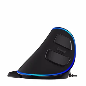 Мышь Delux M618 Plus Вертикальная оптическая проводная, 1600 DPI