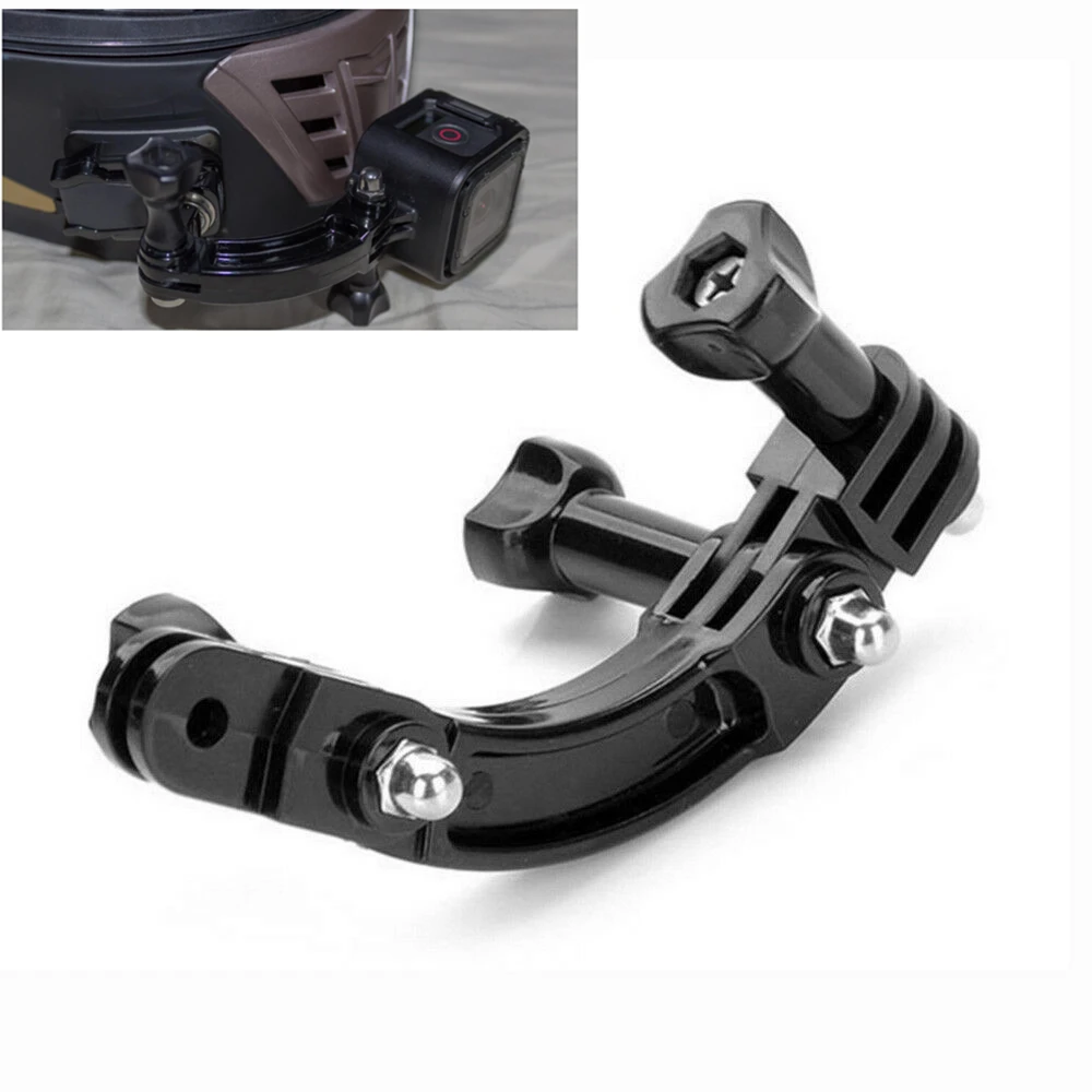 For GoPro Hero 7 6 5 4 Session 3+ 3 2 1 Auction Camera Helmet Curved Extension Arm with Rotary Connection Screw Mount Holder