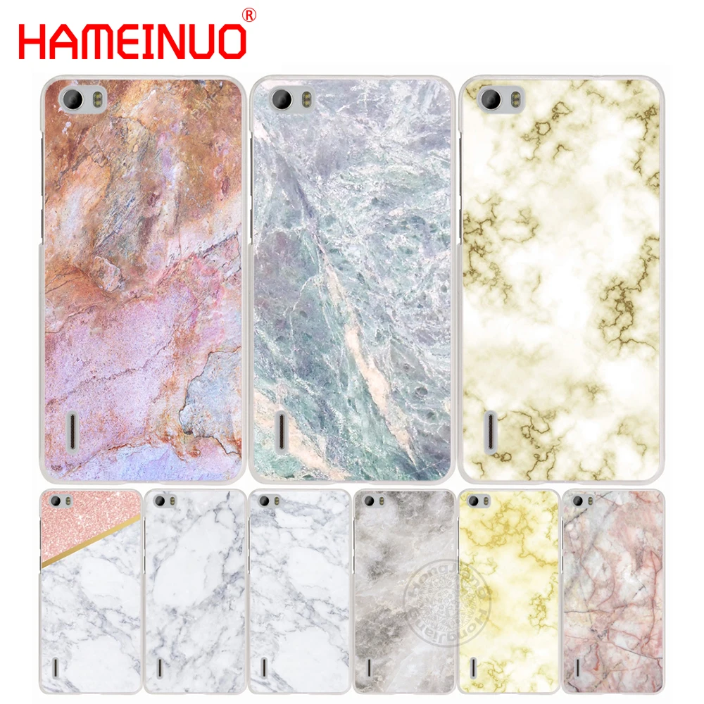 HAMEINUO новейший модный мраморный чехол для телефона huawei honor 3C 4A 4X 4C 5X 6 7 8 Y3 Y5 Y6 2 II Y560 Y7