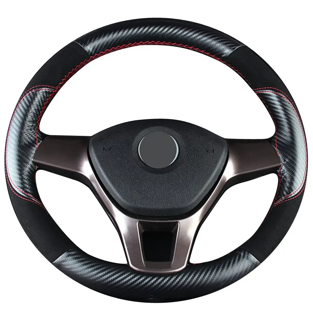 Идеально подходит для вашего автомобиля рулевое колесо покрывает углеродное