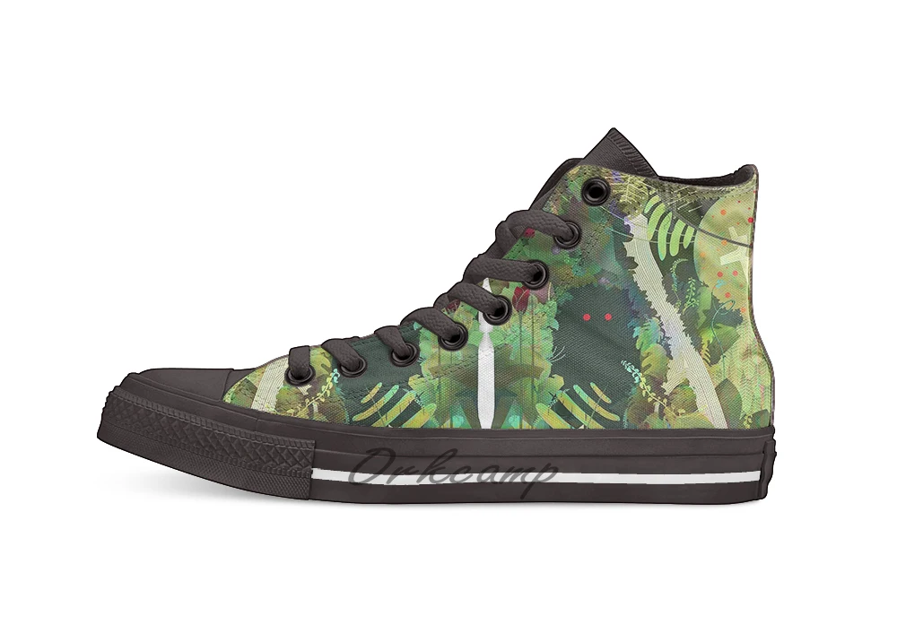 Монстр джунглей! Новый дизайн Повседневная парусиновая обувь на заказ Прямая