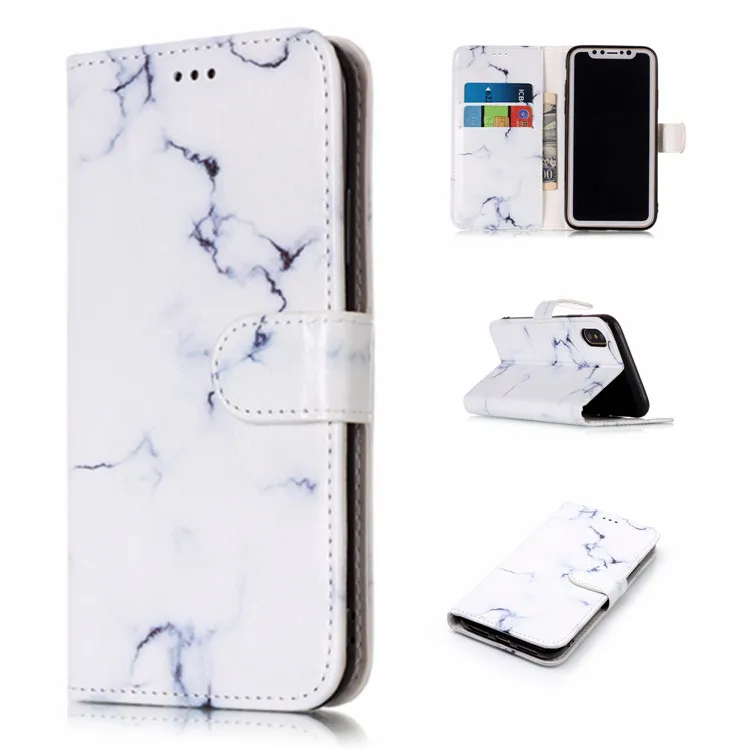 Кожаный чехол-бумажник с изображением бабочки мрамора камня и цветов чехол для