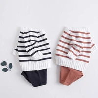 baby girls boys clothing set knit sweaters shorts knitted wool clothes suit hollow out newborn toddler long sleeve clothes