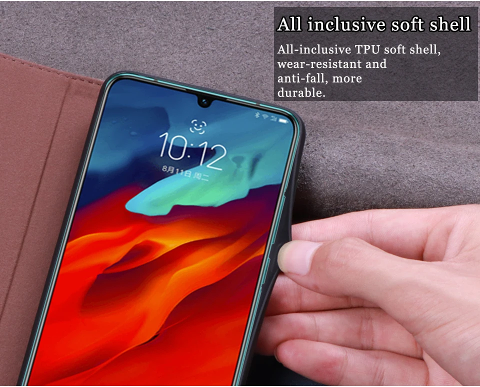 Чехол AIBOULLY для lenovo Z6 Pro, мягкий силиконовый чехол на заднюю панель, кожаный чехол, чехол для lenovo Z6 Pro, жесткий чехол, чехол для телефона