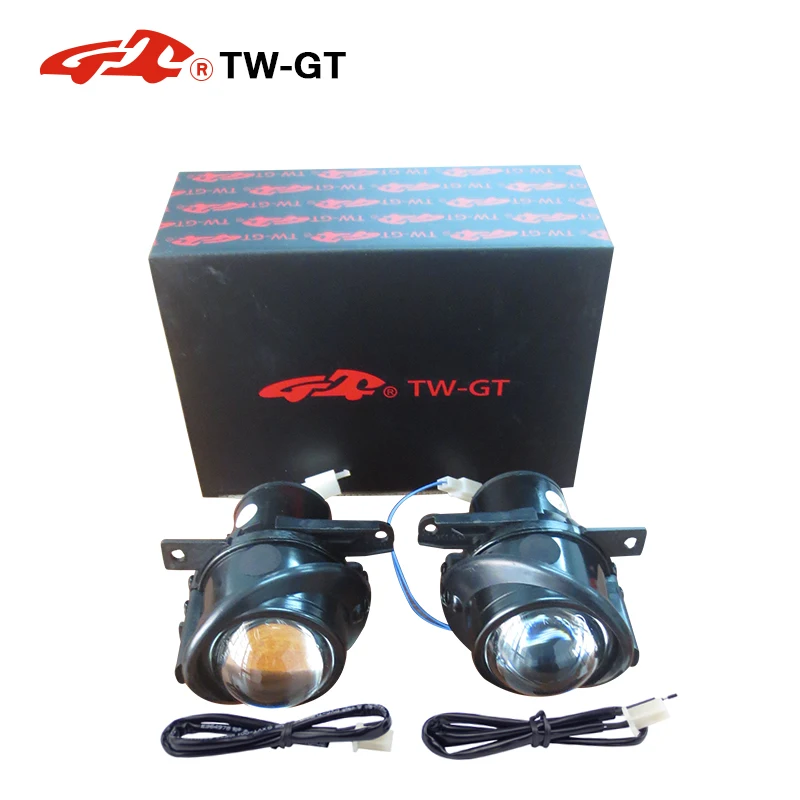 TW GT стайлинга автомобилей 2 5 дюймов bi xenon hid противотуманные лампы проектора