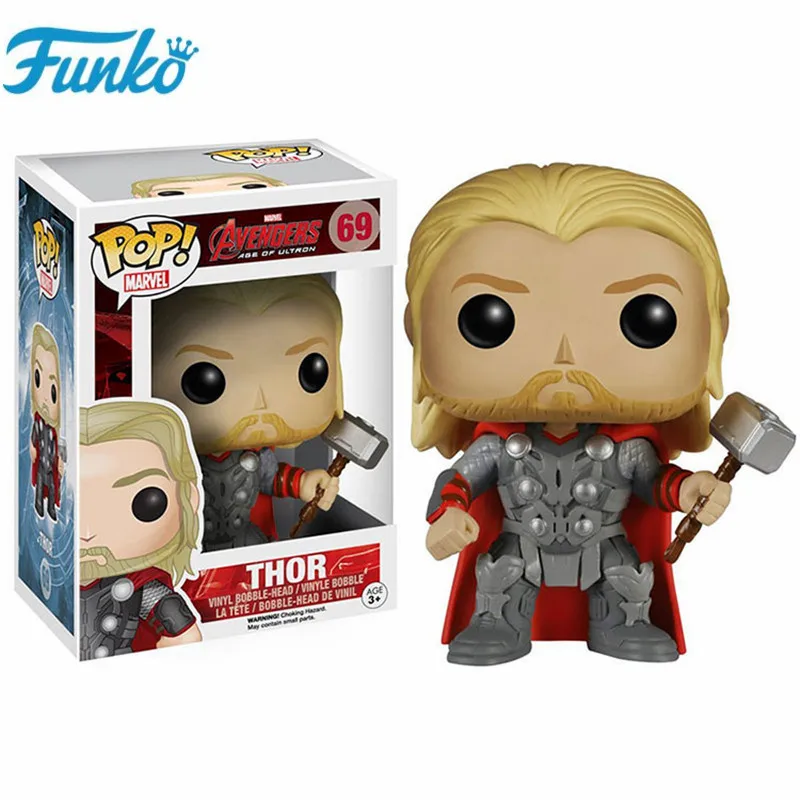 Y-Thor-69 FUNKO POP Thor: Ragnarok#240 Тор с короткими волосами Локи Халк Валькирия фильм фигурка Модель Коллекция игрушек подарок на день рождения подарок - Цвет: Y-Thor-69