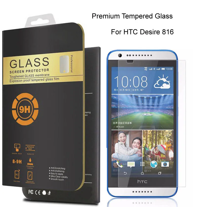 Для HTC Desire 816 0 26 мм Премиум Защитная пленка Закаленное стекло для 816G dual sim экрана