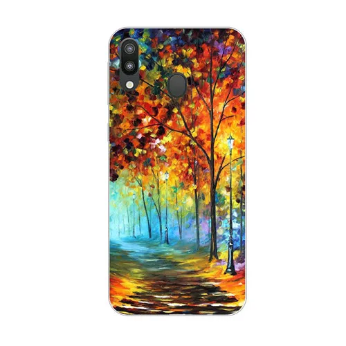 LL01 Чехол для samsung galaxy m20, силиконовая Мягкая задняя крышка из ТПУ с цветочным рисунком для samsung galaxy m10, Защитные чехлы для телефонов - Цвет: LL01