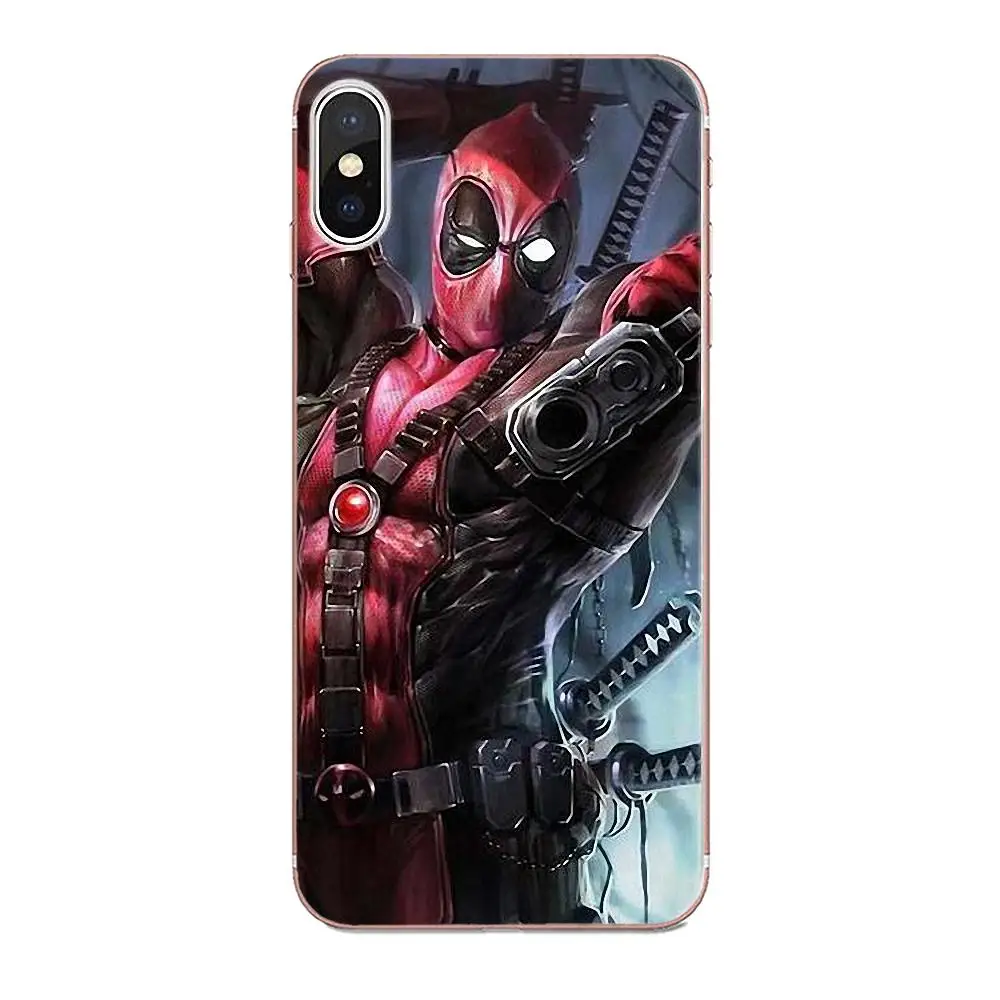 For Xiaomi Redmi Note 2 3 3S 4 4A 4X 5 5A 6 6A Pro Plus Soft Silicone TPU Transparent Top Selling Cool Marvel Hero Deadpool | Мобильные