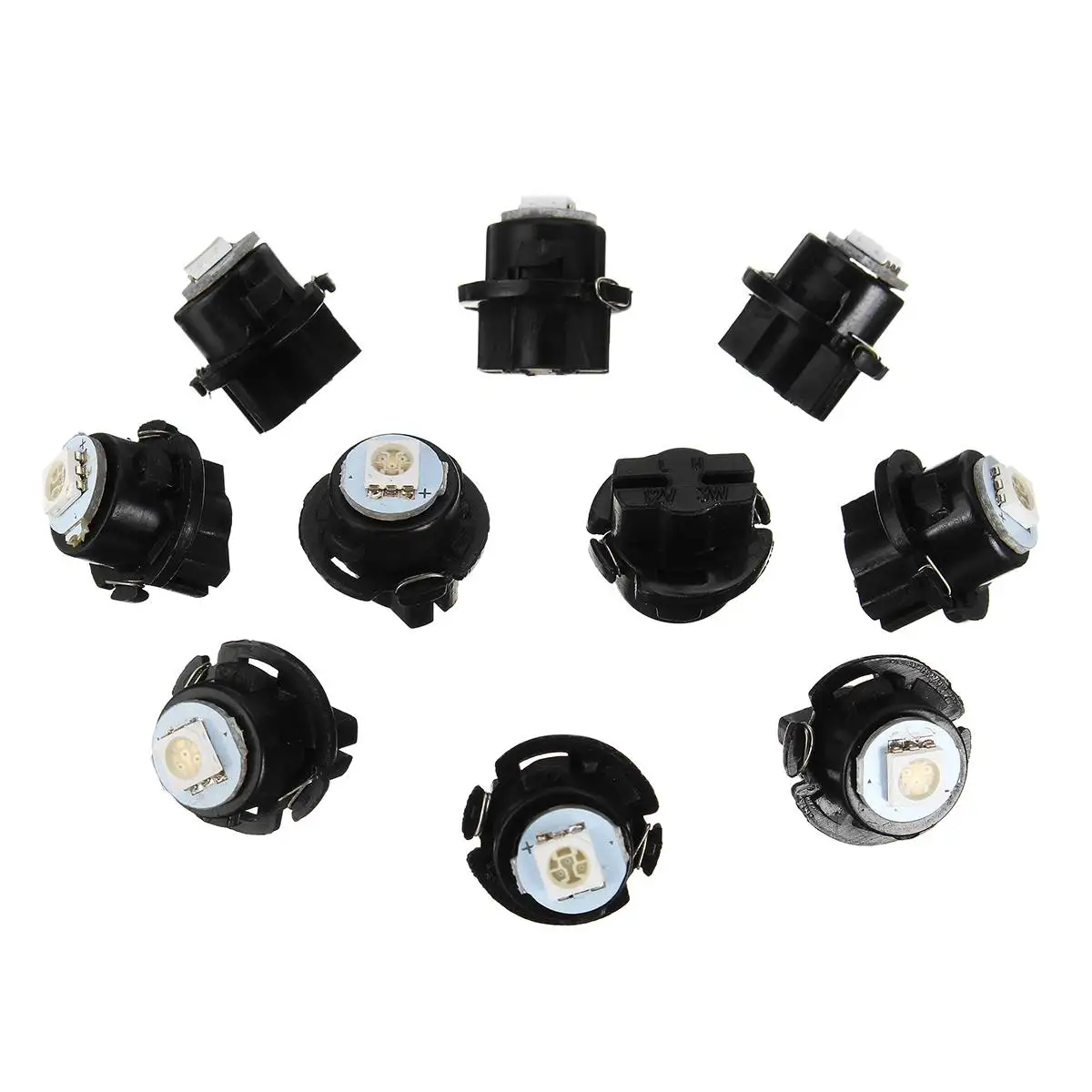 10 шт. T6.5 5050 светодиодный 1 SMD лампа Автомобильная лампочка приборная панель свет клиновидный для салона лампа