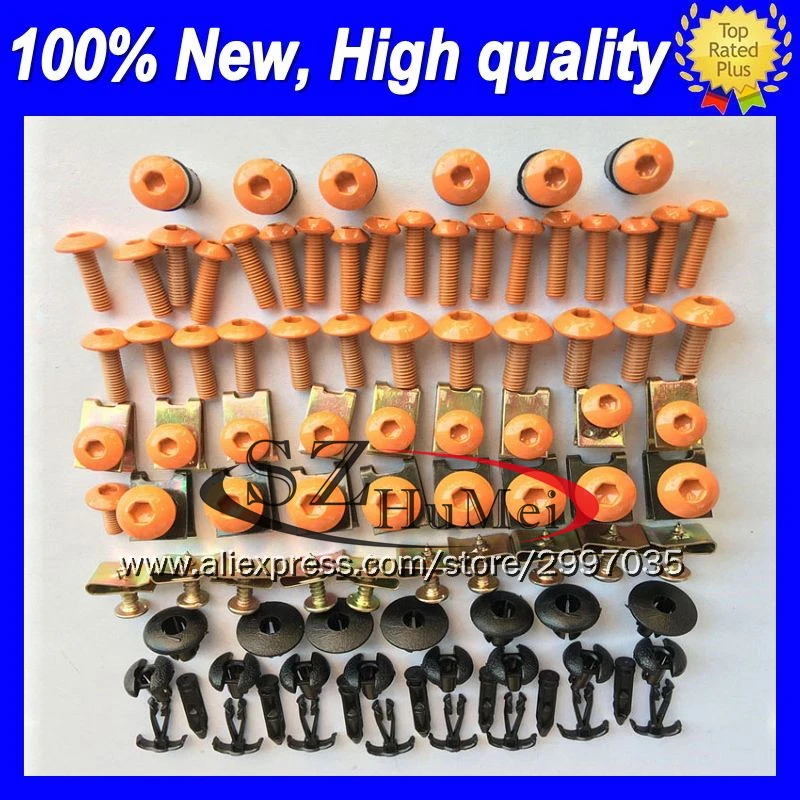 

Fairing bolt full bolts kit For HONDA CBR250RR 95 96 97 98 99 MC22 CBR 250RR 1995 1996 1997 98 1999 Windscreen screw screws Nuts
