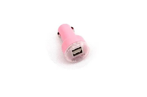 

12 В электрическая розетка USB зарядное устройство конвертер розовый цвет