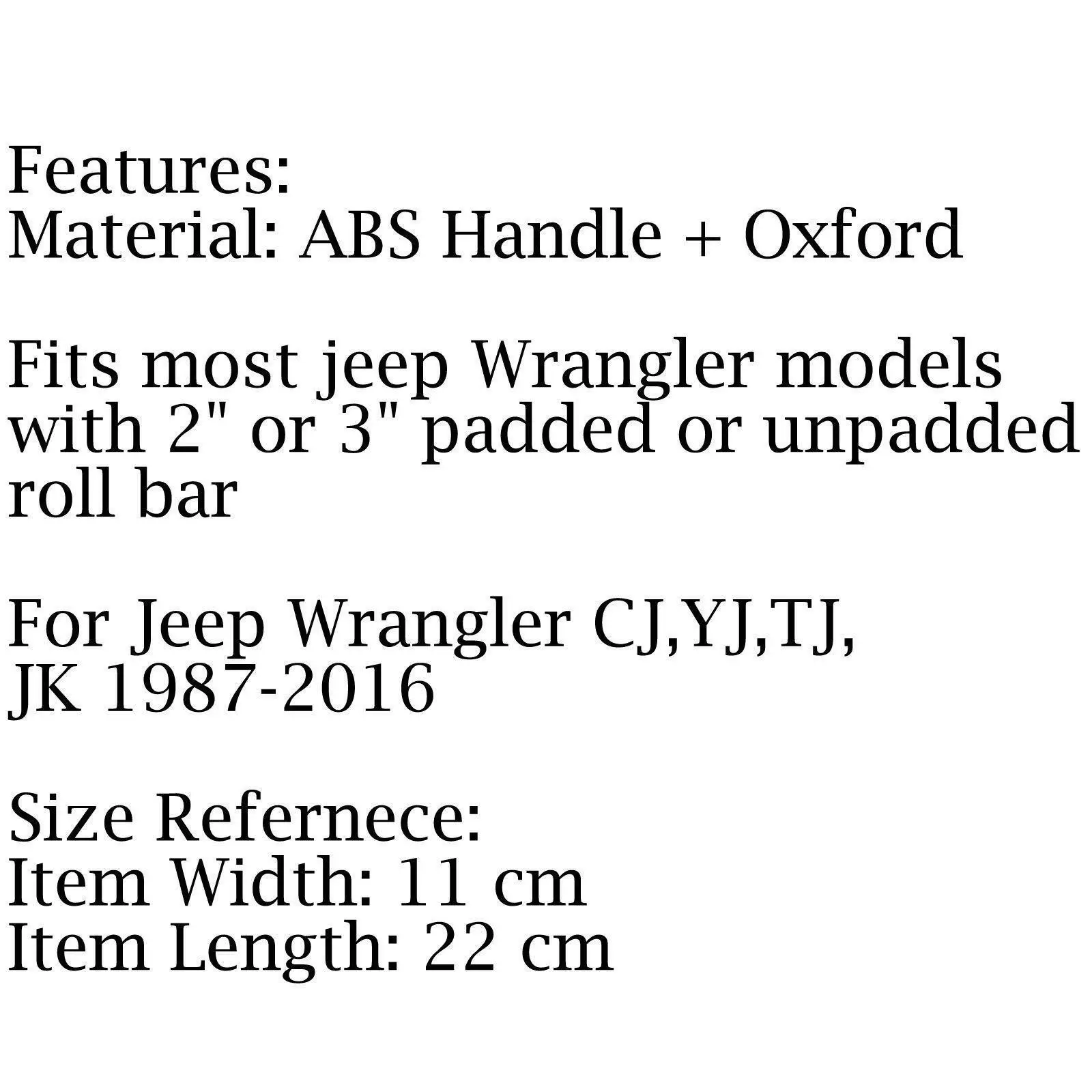Красный поперечной поручни ручка ручки пара для Jeep Wrangler JK YJ TJ по бездорожью |