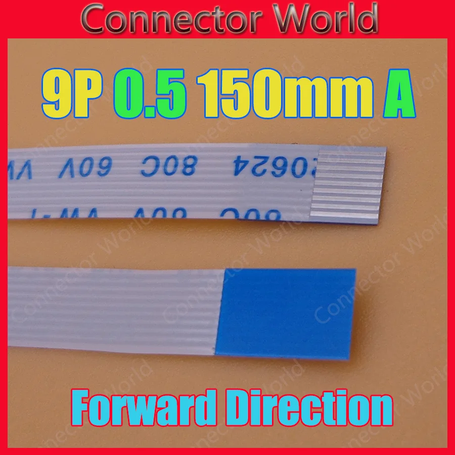 2-500 шт./лот плоский гибкий кабель FFC FPC 9 pin 0 5 pitch 15 см 150 мм контактов 20624 AWM 80C 60 в