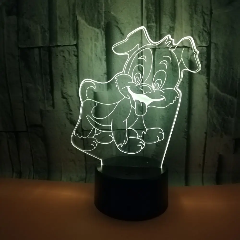 GAOPIN многоцветная Лампа светильник ing кабель с милой собачкой в форме 3D usb-портами