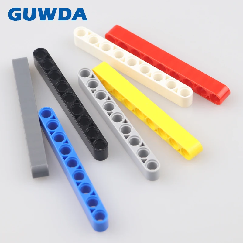 100 шт. технические кубики подъемник 1x9 отверстий толстый луч MOC Legoed механические