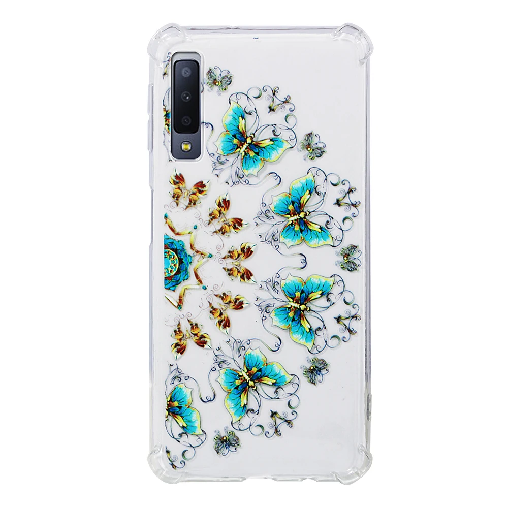Противоударный ТПУ силиконовый чехол для Samsung Galaxy A7 2018 A750 A750F мягкий корпуса A 7 750